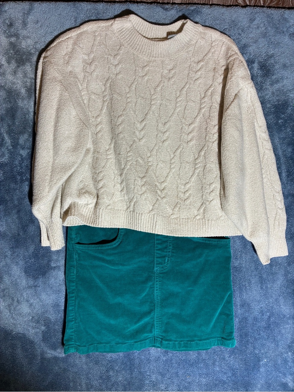 2 sweaters and 2 corduroys.